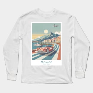 Vintage Monaco Grand Prix - Monte Carlo Racing Long Sleeve T-Shirt